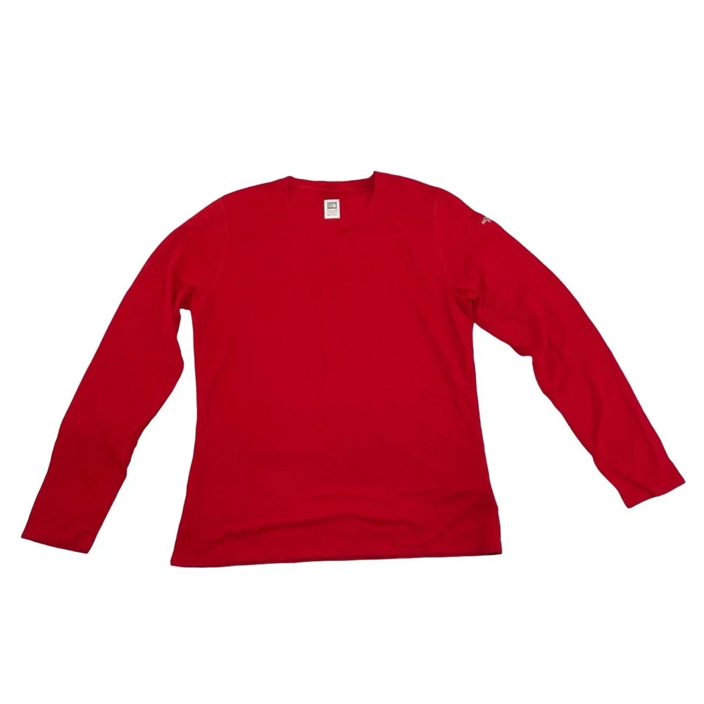 The North Face Shirt VaporWick Large Red Good